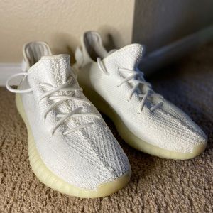 All white yeezy creams